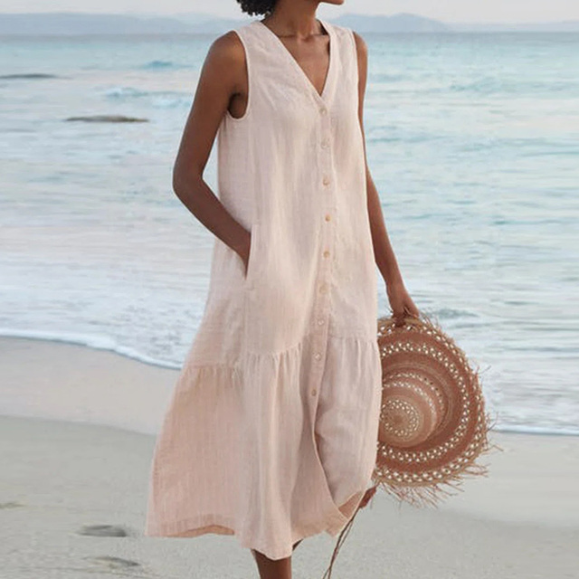 GR | Stilvolles Sommerkleid für den Urlaub