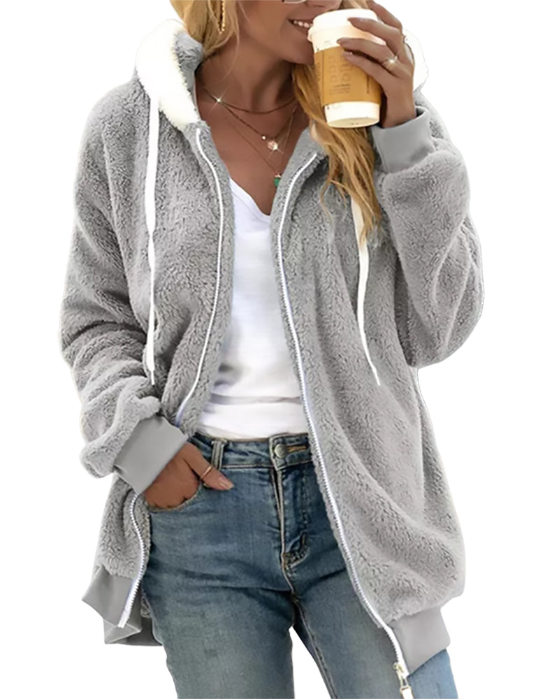 GR | Hooded jacket with zipper