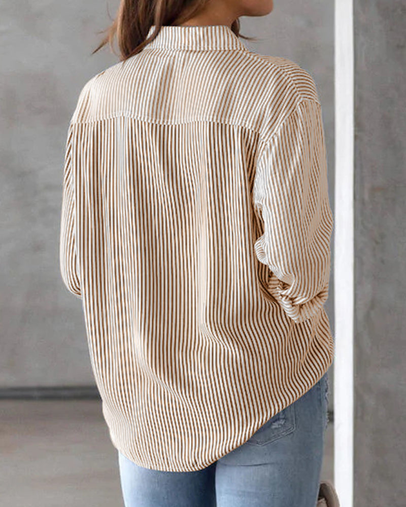GR | Shirt with striped pattern