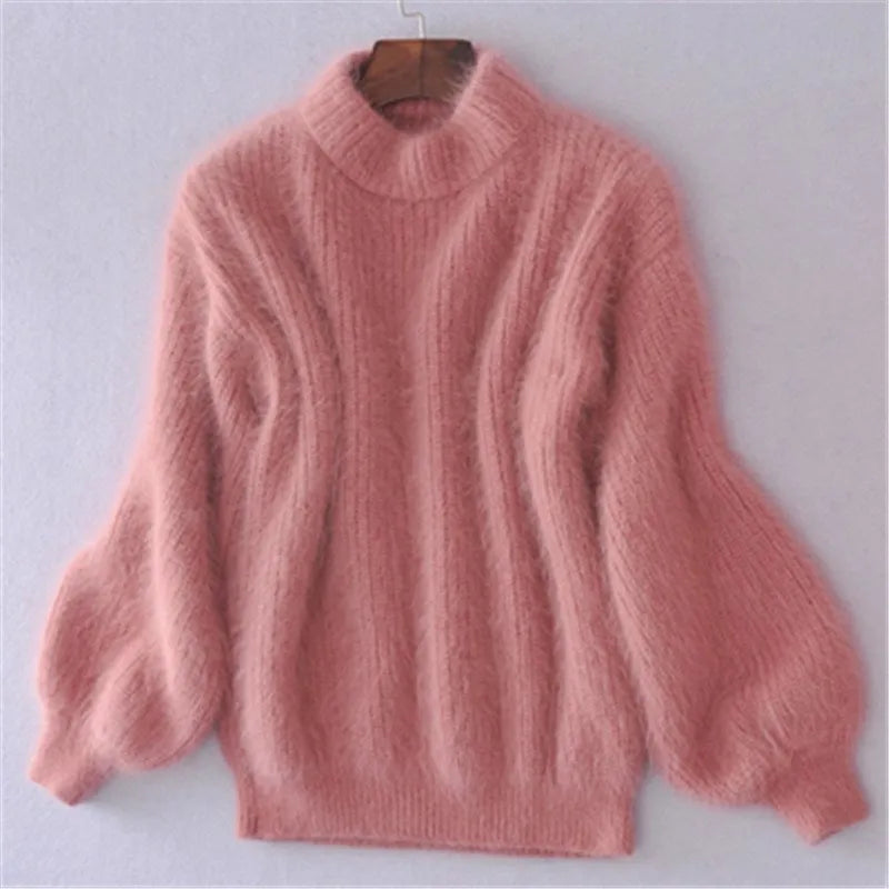 GR | Loosely knitted women's sweater, solid colors