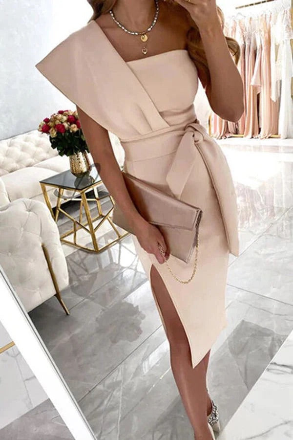 GR | Carrie In Paris Knot Waist Pencil Dress 