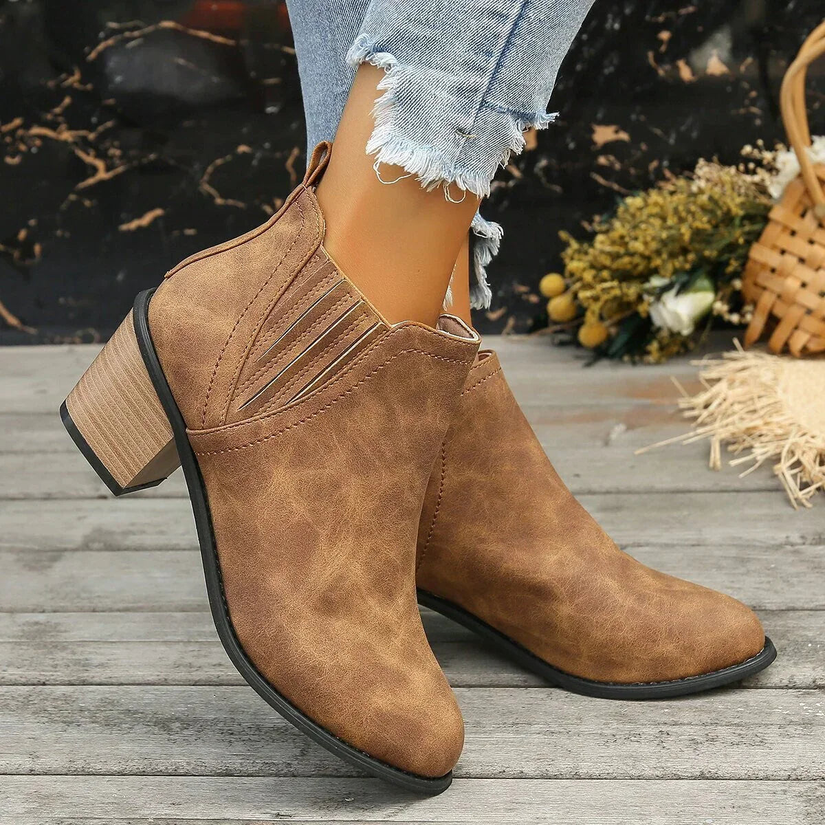 GR Ankle boots with heels - Black ankle boots with heels - Ankle boots with heels
