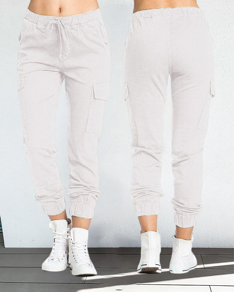 GR | Cargo-Hosen mit Gummibund in der Taille