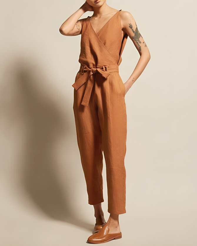 GR | Comfortable linen jumpsuit 