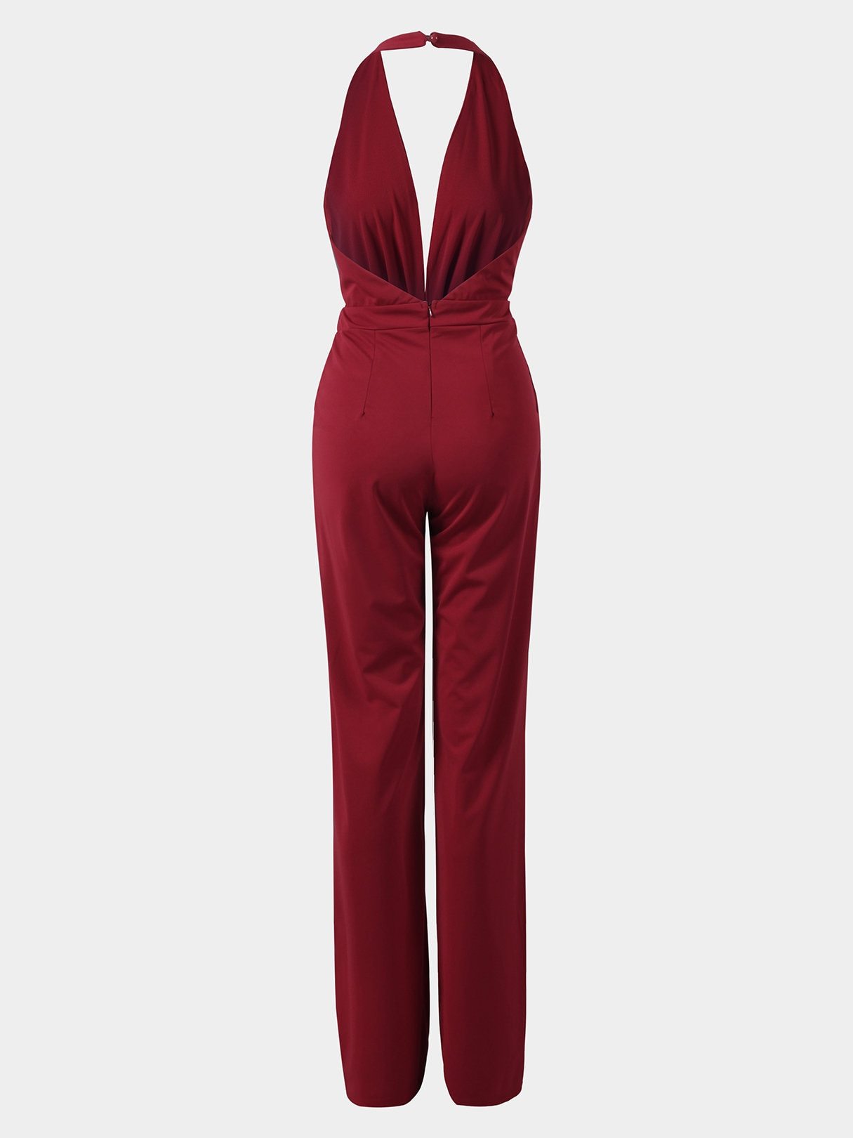 GR | Deep V-neck Sleeveless Wide Leg Jumpsuit