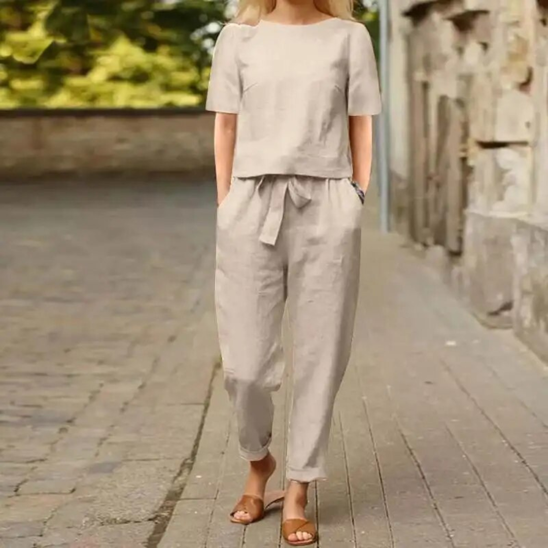 GR | Set Wide-leg Trousers for Women