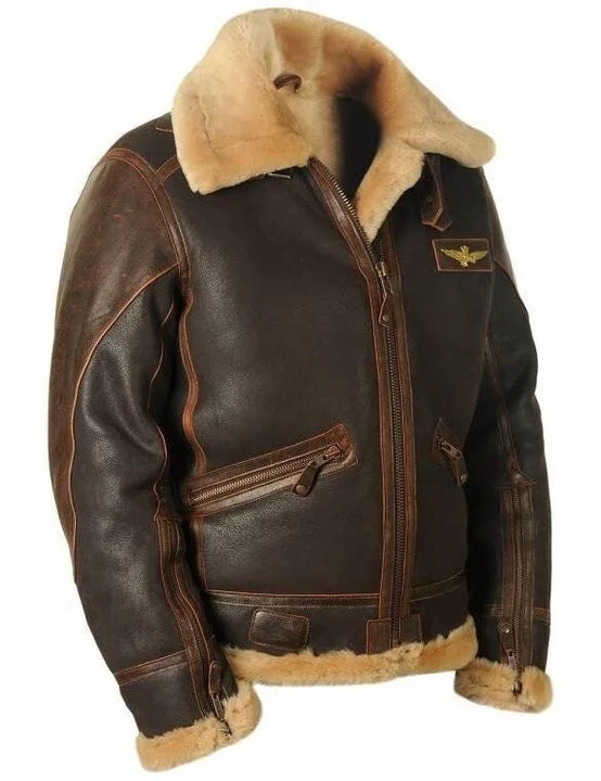 GR | Vintage Charm: Sheepskin Pilot Jacket