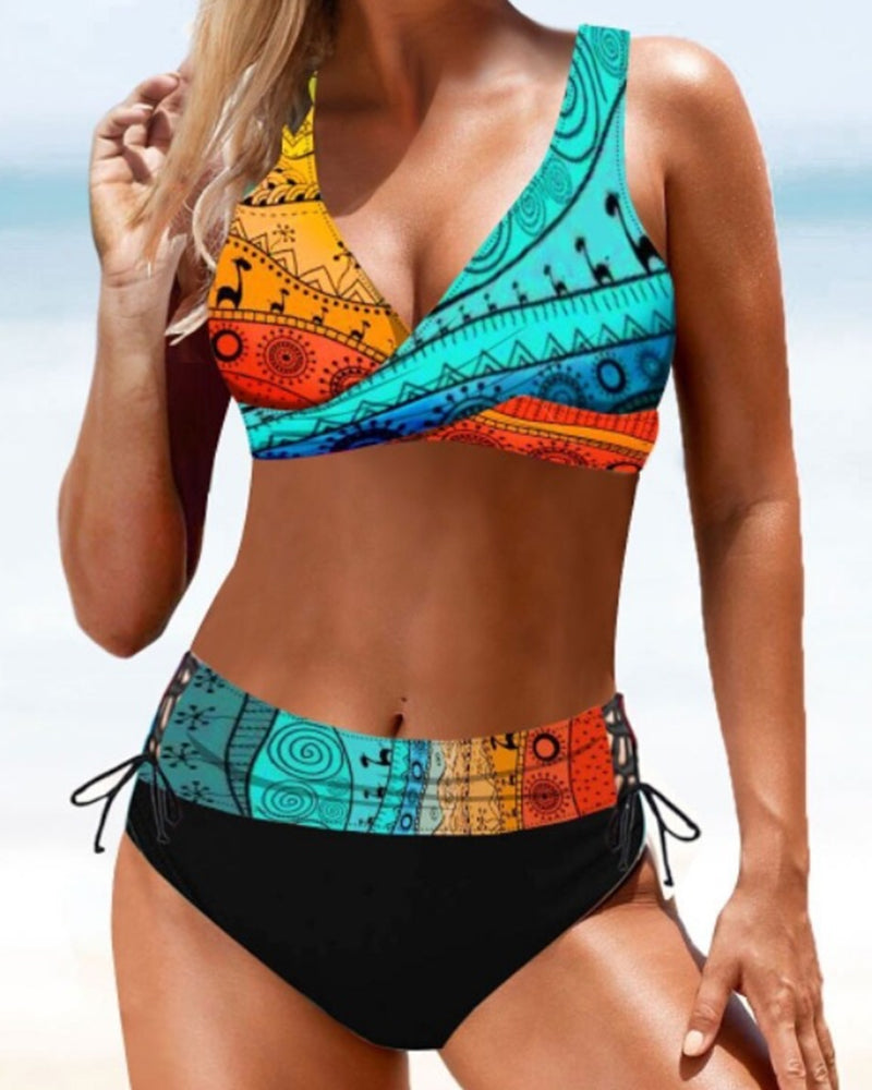 GR | Colorful Bikini Swimsuit