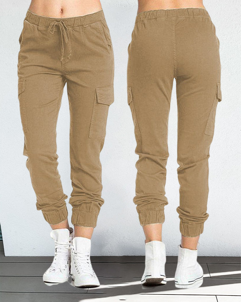 GR | Cargo-Hosen mit Gummibund in der Taille