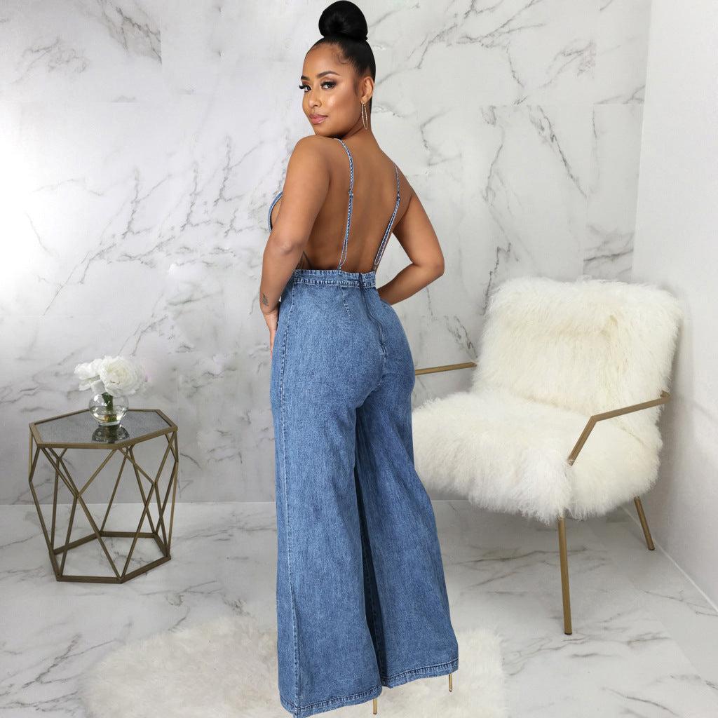 GR Denim Overall | Trendy denim-look overall for women