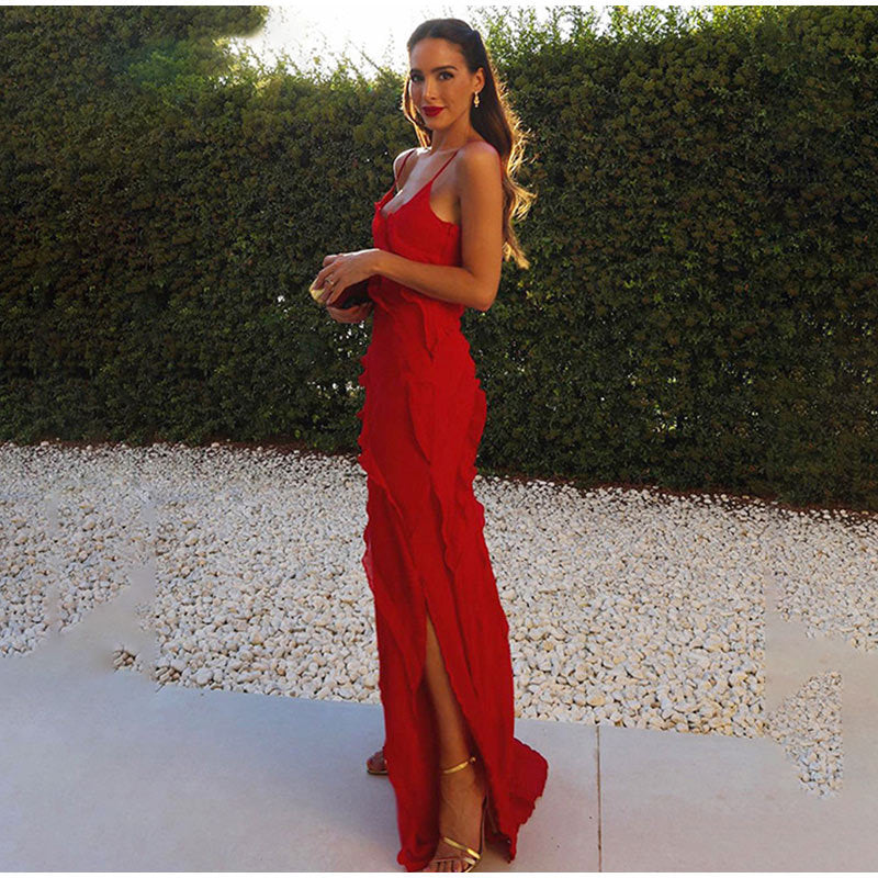 Luisella | Elegant Dress with Ruffles