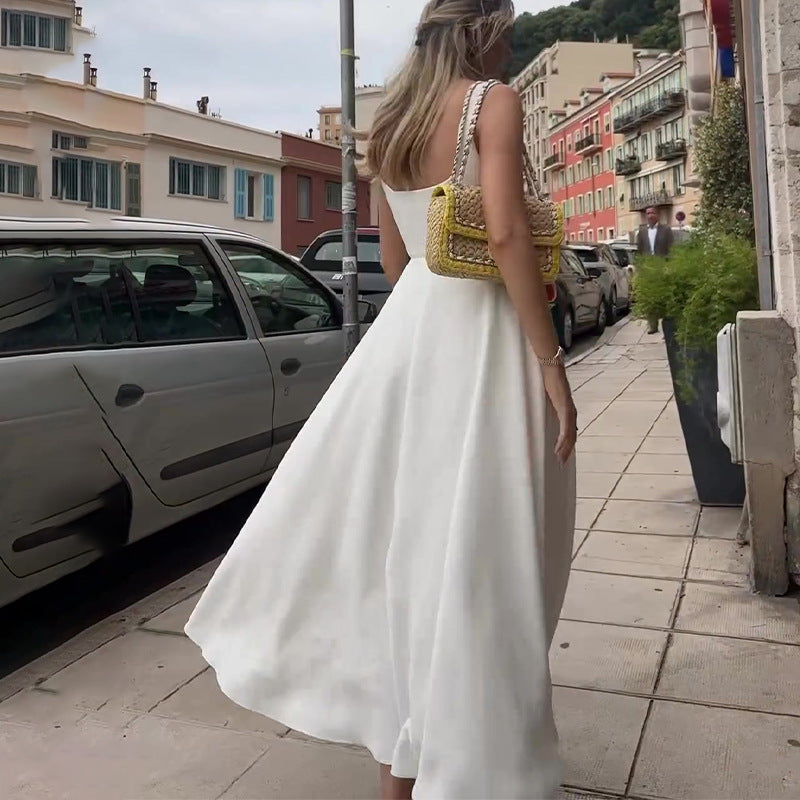 GR | Strappy dress with square neckline