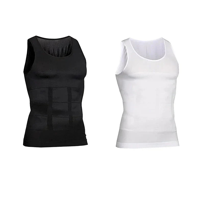 GR | Schlanke Passform Kompression Body Shaper mit Bauchkontrolle und Unsichtbarem Unterhemd Design