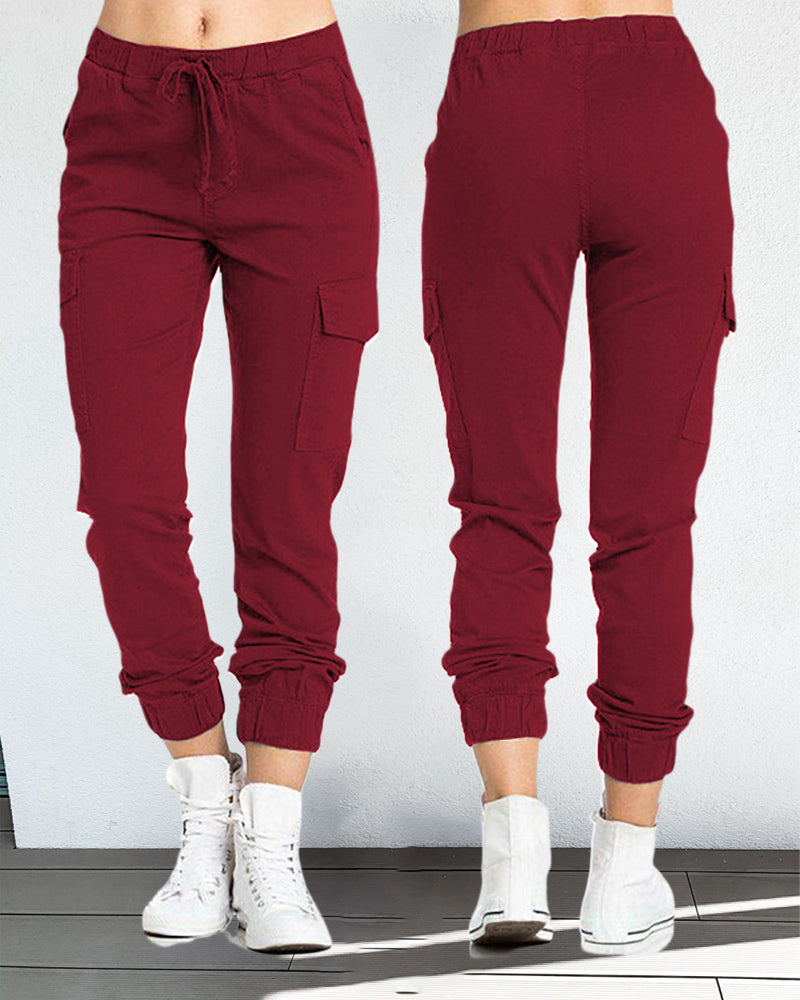 GR | Cargo-Hosen mit Gummibund in der Taille