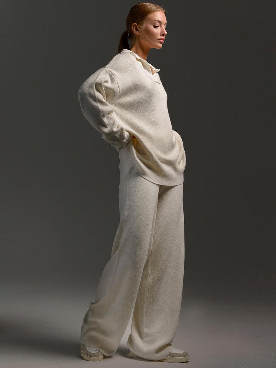 GR | Set of trousers and knit sweater
