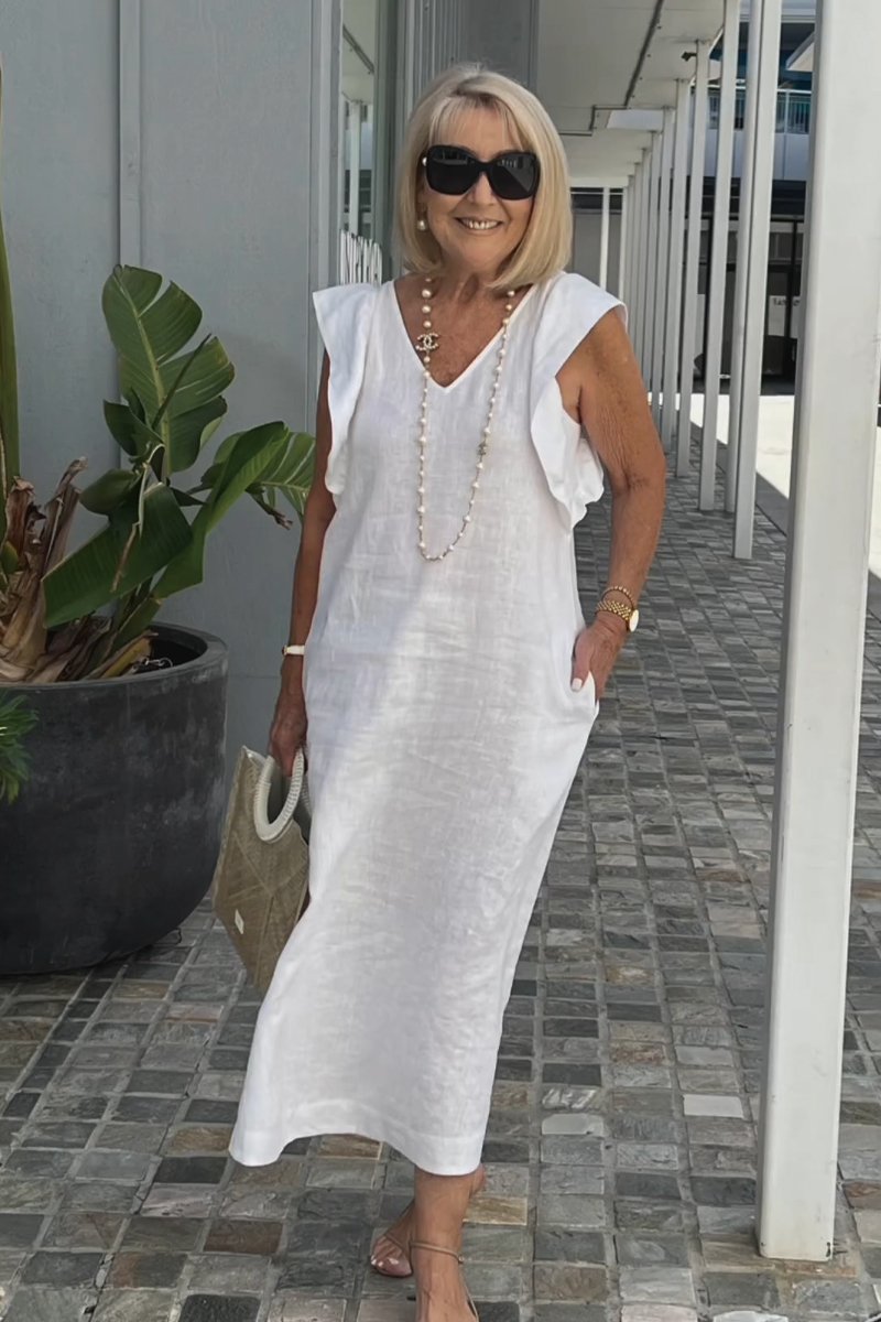 GR | Casual dress made of cotton and linen