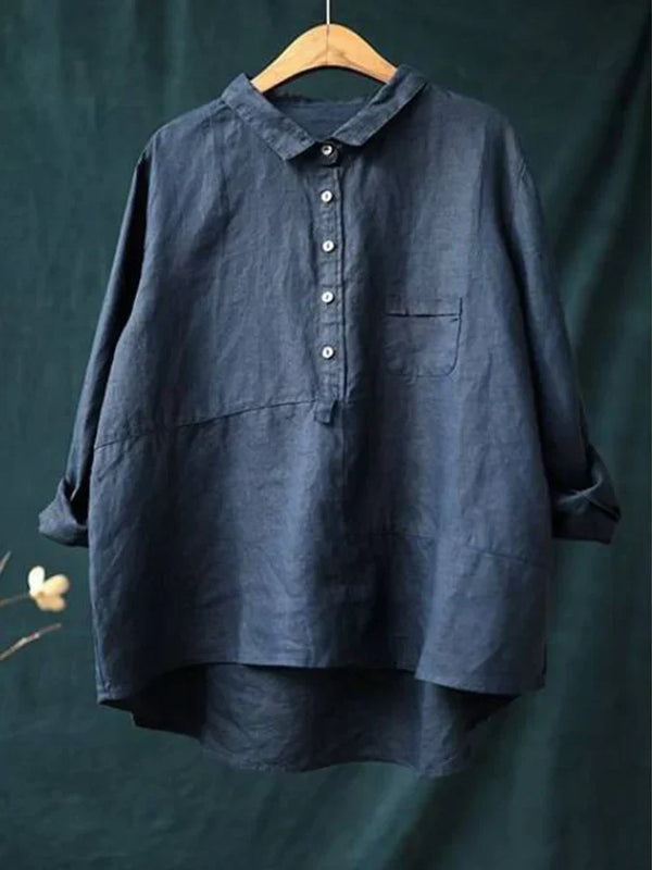 GR | Women's Linen Long-Sleeve Shirt