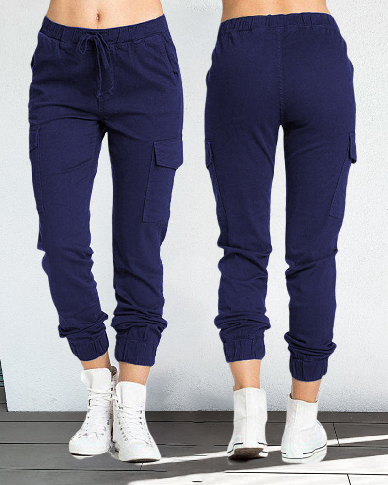 GR | Cargo-Hosen mit Gummibund in der Taille