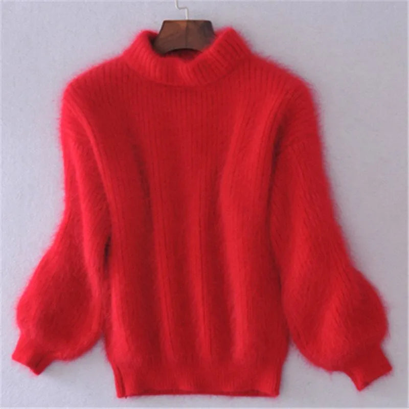 GR | Loosely knitted women's sweater, solid colors