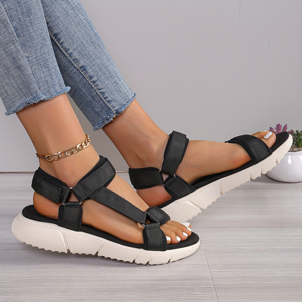 GR | Women's Sandals: Color Block, Non-Slip, Elegant, Lightweight, Outdoor, Summer