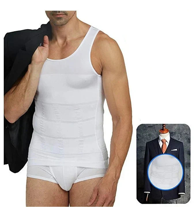 GR | Schlanke Passform Kompression Body Shaper mit Bauchkontrolle und Unsichtbarem Unterhemd Design