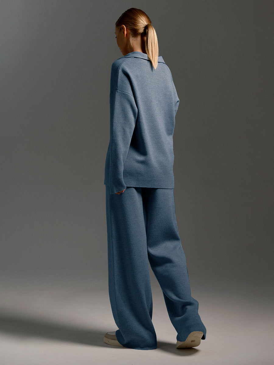 GR | Set of trousers and knit sweater