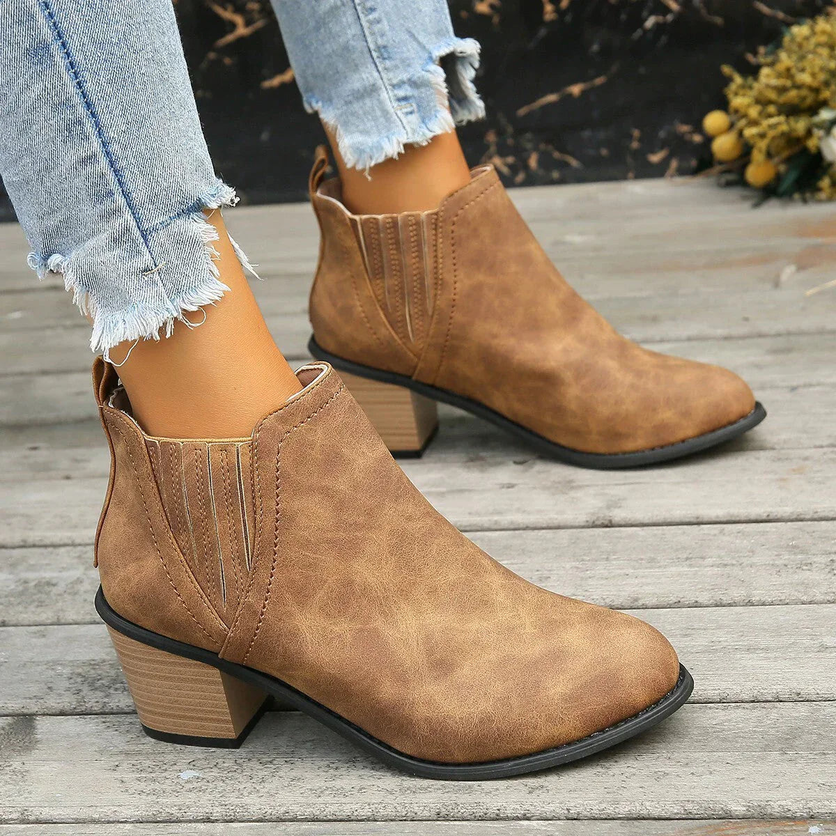 GR Ankle boots with heels - Black ankle boots with heels - Ankle boots with heels