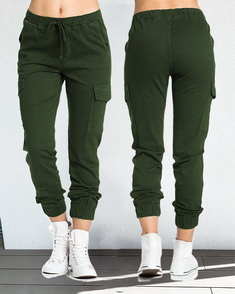 GR | Cargo-Hosen mit Gummibund in der Taille