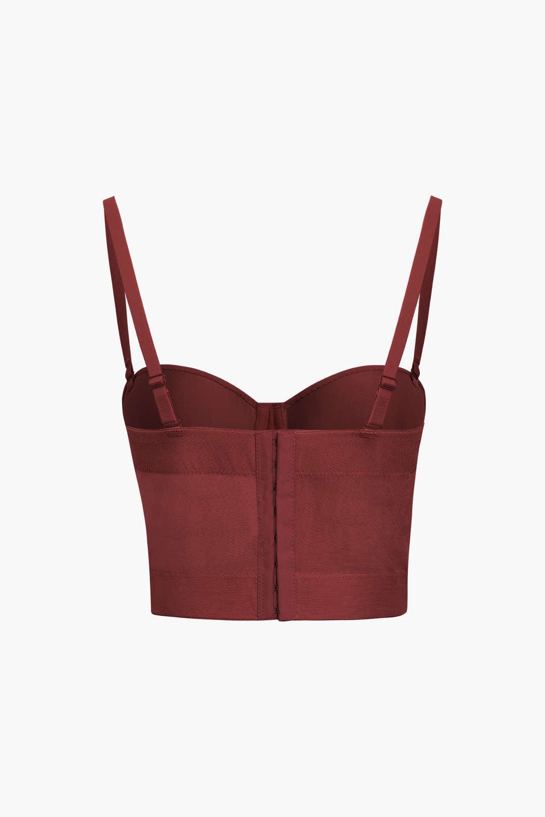 GR | Figure-hugging bustier top with underwire cups and transparent mesh structure