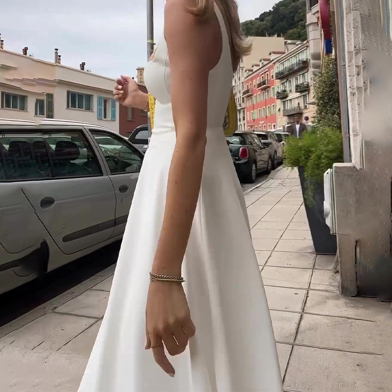 GR | Strappy dress with square neckline