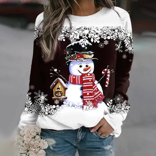 GR | Christy snowman pattern sweater