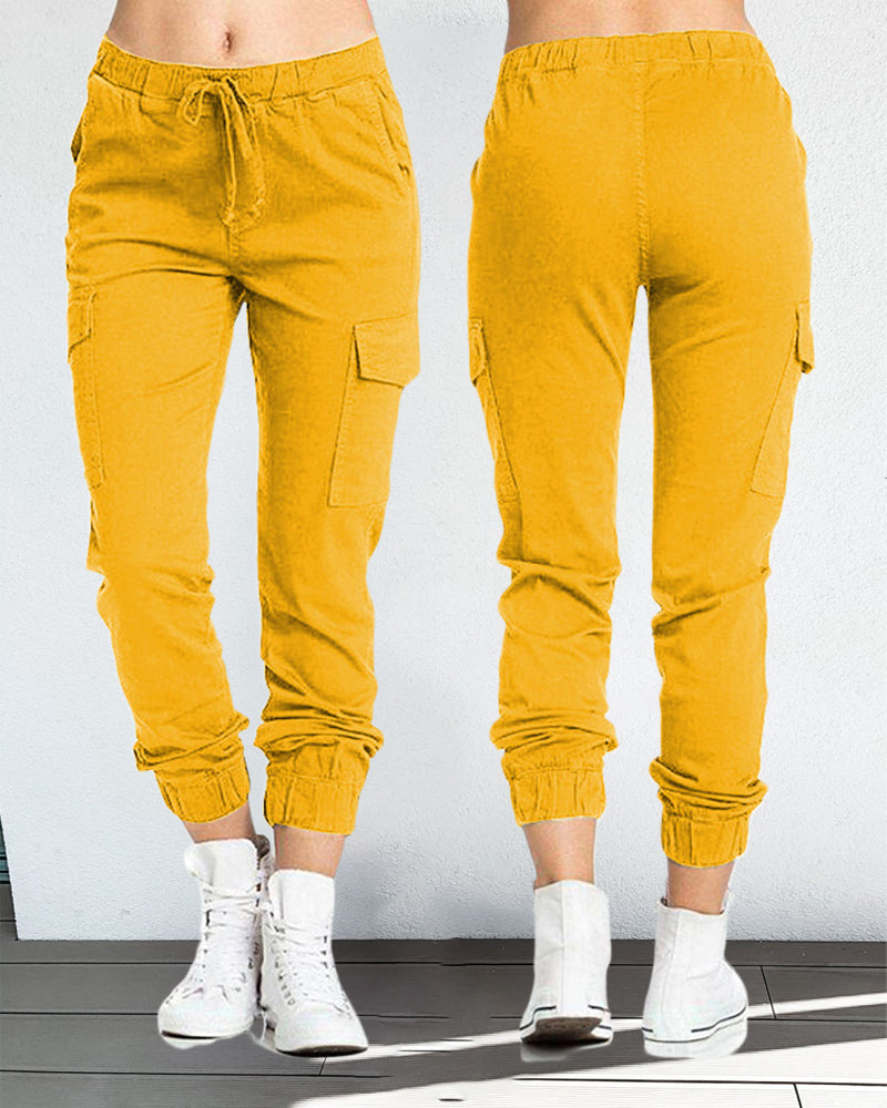 GR | Cargo-Hosen mit Gummibund in der Taille