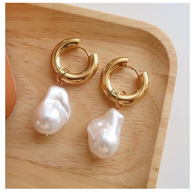 GR | Baroque pearl earrings