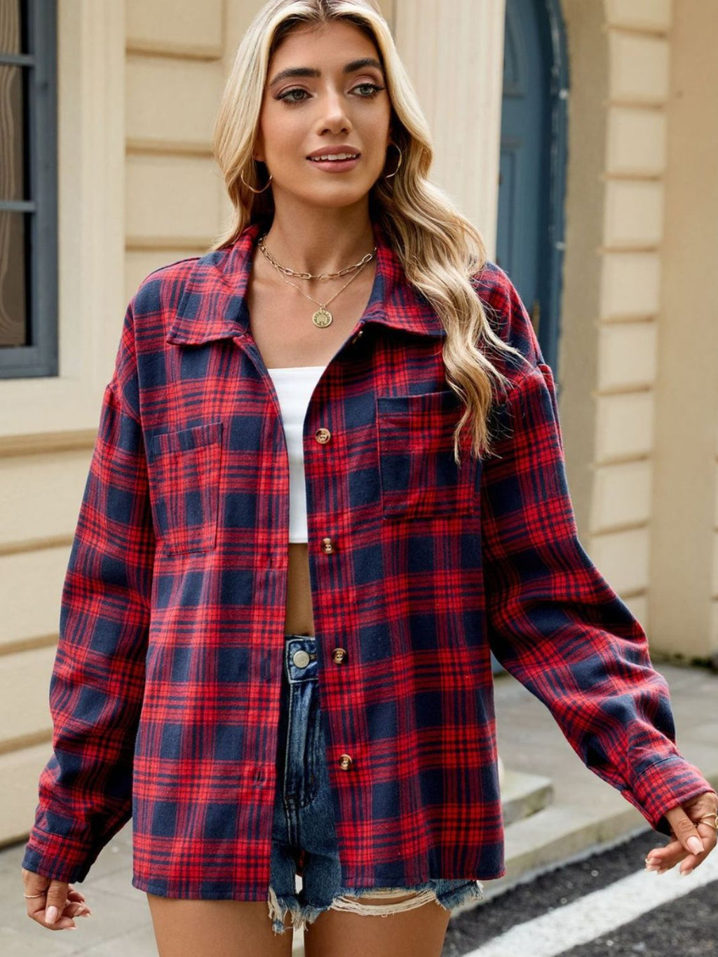 GR | Checkered shirt for women 
