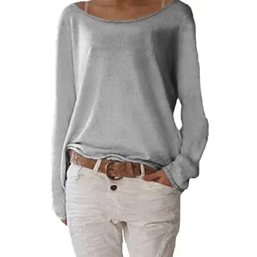 GR | locker gestricktes Damen Langarmshirt
