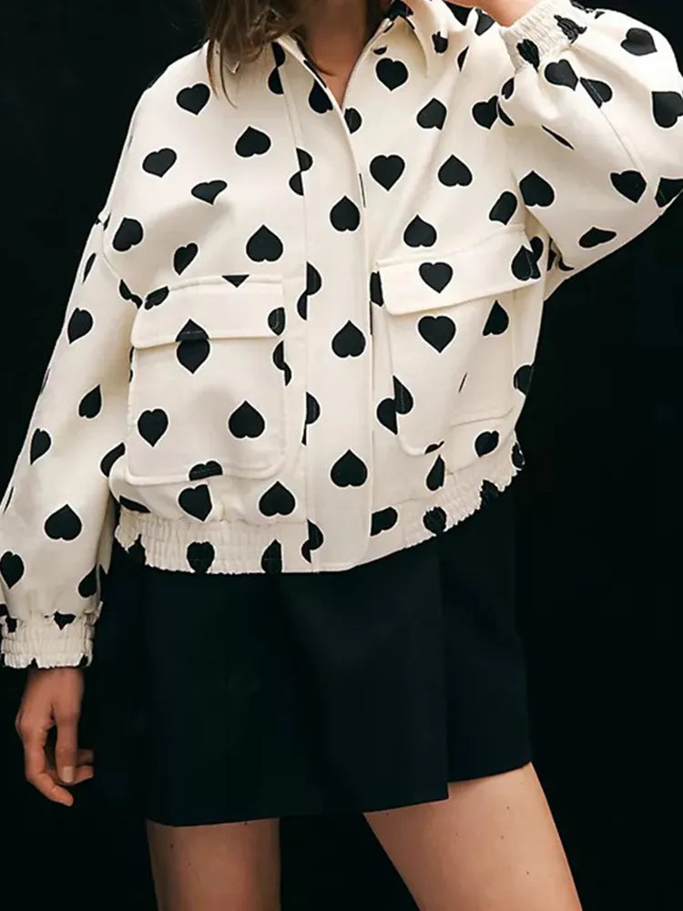 GR | Jacket with heart print