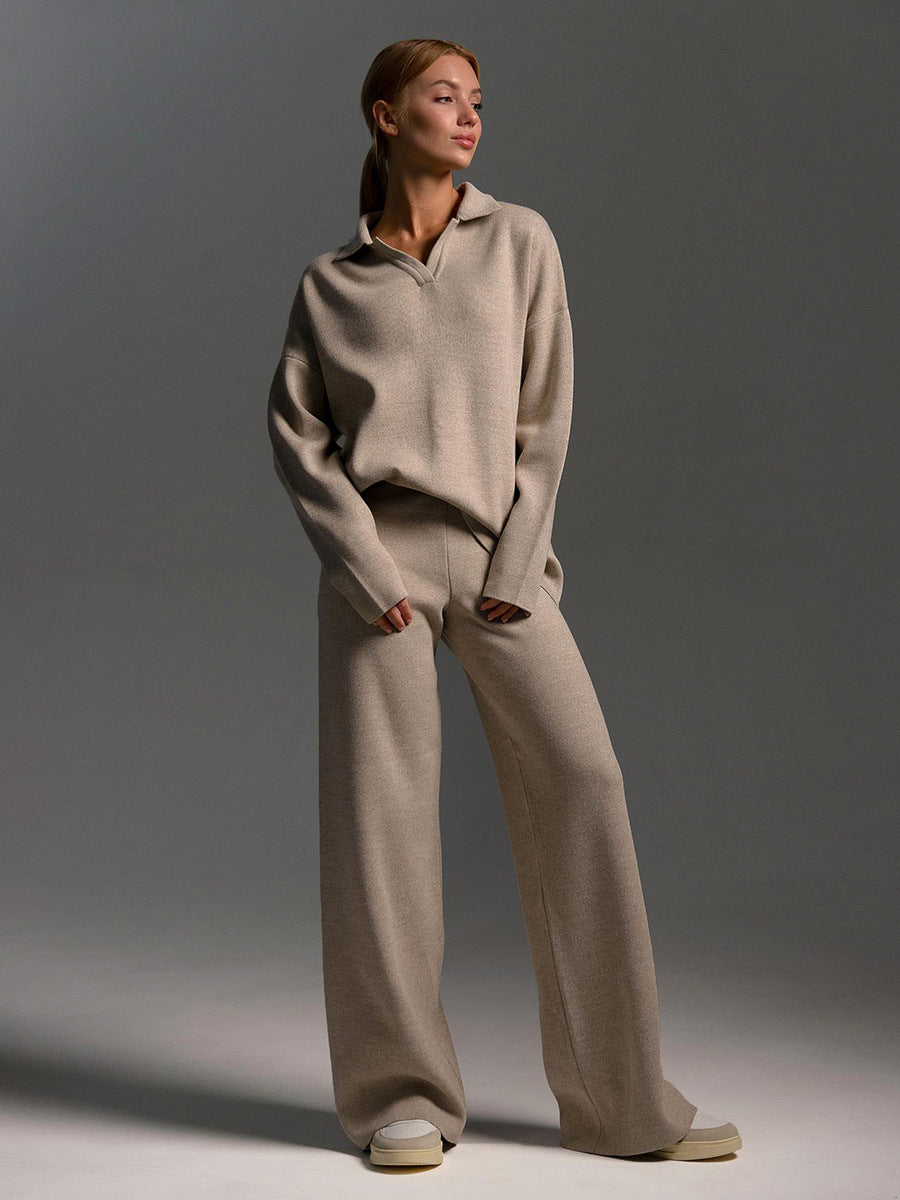 GR | Set of trousers and knit sweater