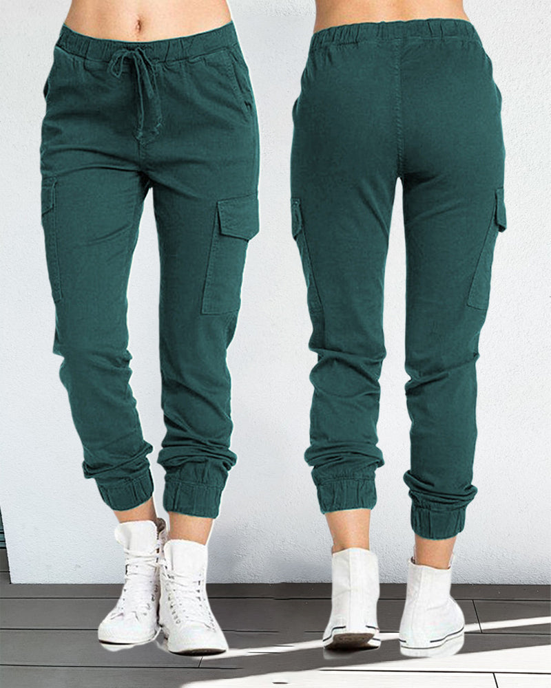 GR | Cargo-Hosen mit Gummibund in der Taille
