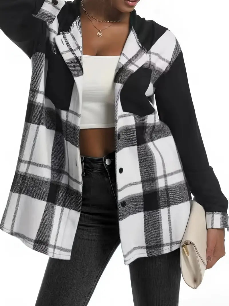 GR | Checkered jacket with hood