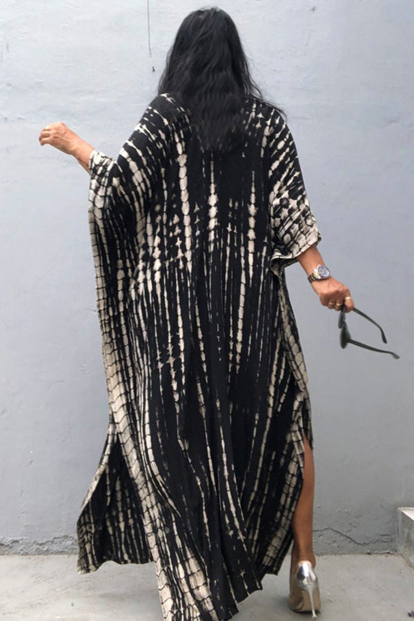 GR Freely – Lockeres Überwurfkleid im Batik-Boho-Stil