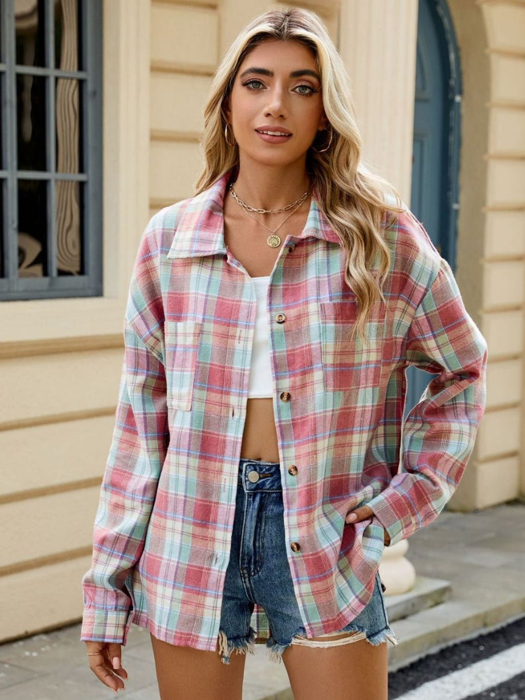 GR | Checkered shirt for women 