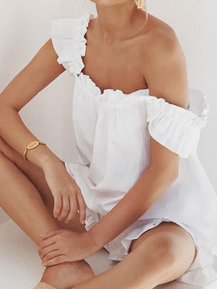 GR | Cotton Ruffle Cami Shorts Set