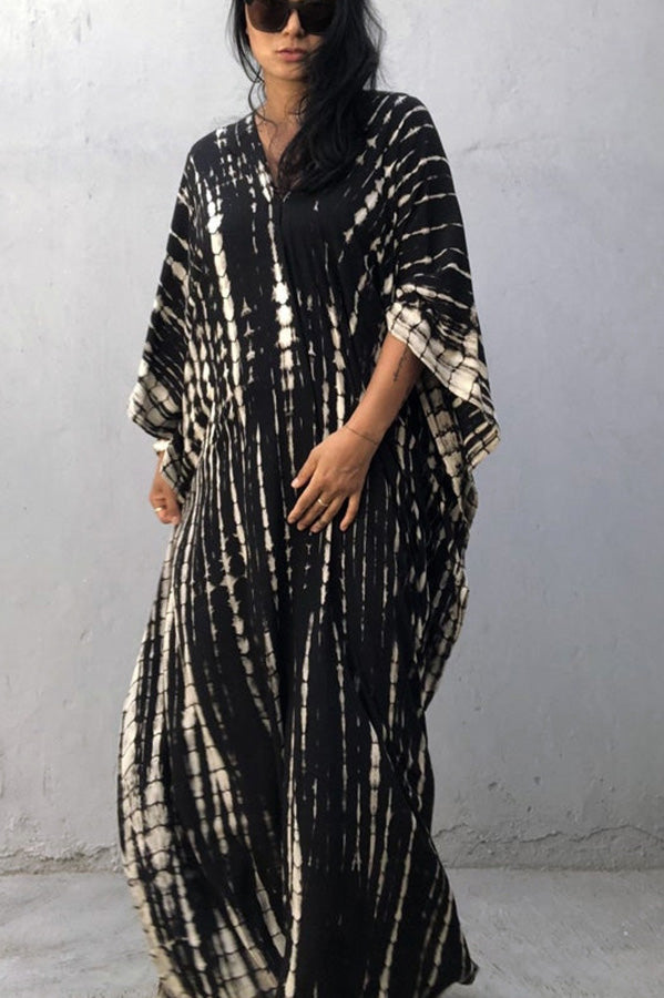 GR Freely – Lockeres Überwurfkleid im Batik-Boho-Stil