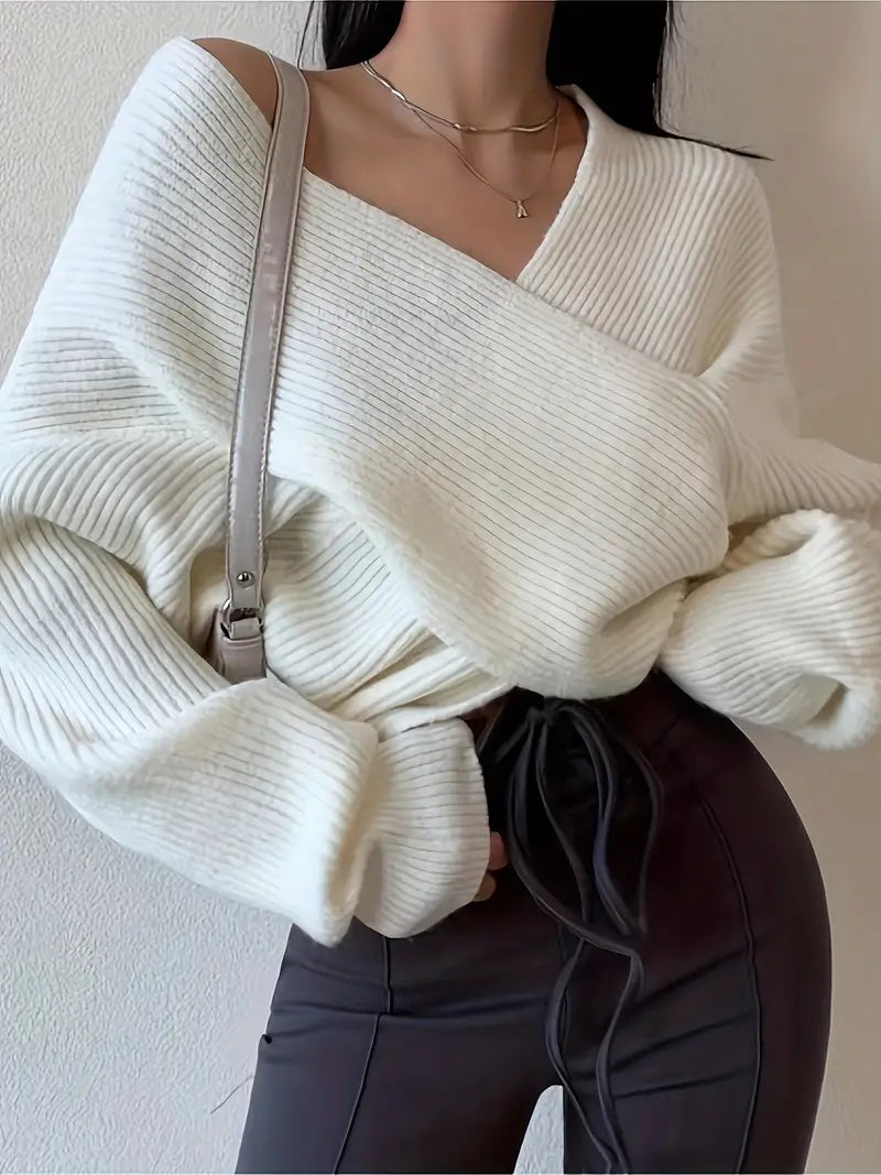 GR - Gekreuzter Strick-Cardigan