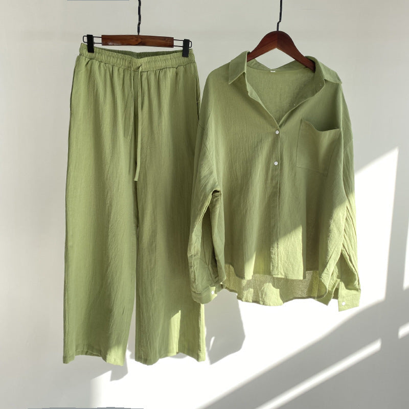 GR | Stylish Two-Piece Linen Set