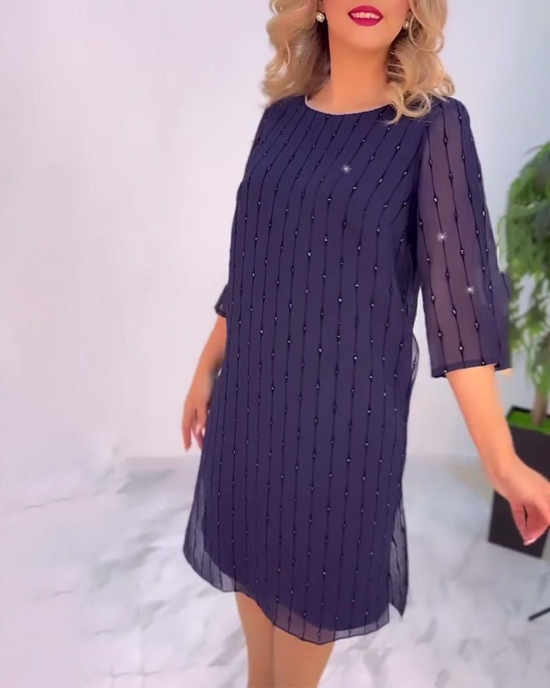 GR | Dress Solid Color Pleated