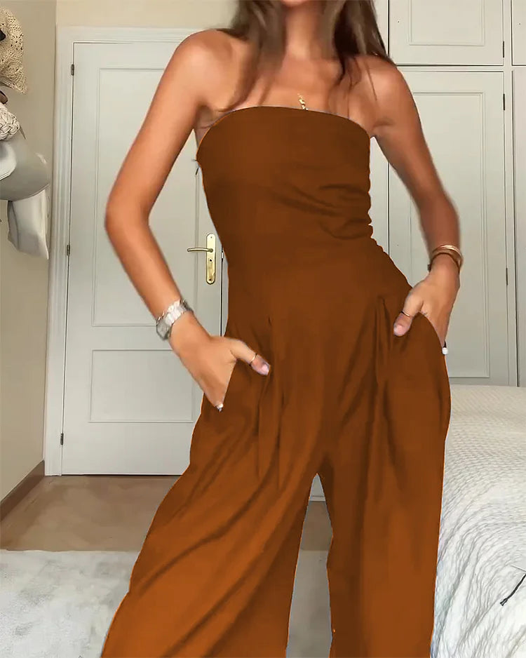 GR | Elegant Off-Shoulder Jumpsuit for Women