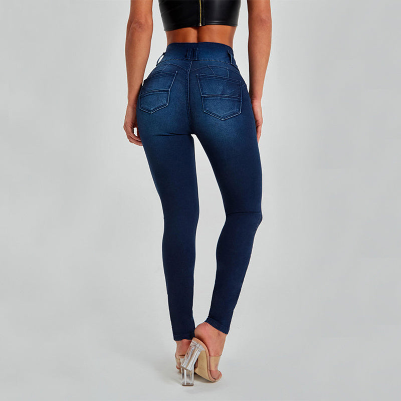 GR  hohe Taille Enge Stretch-Form und Hüft lifting Jeans