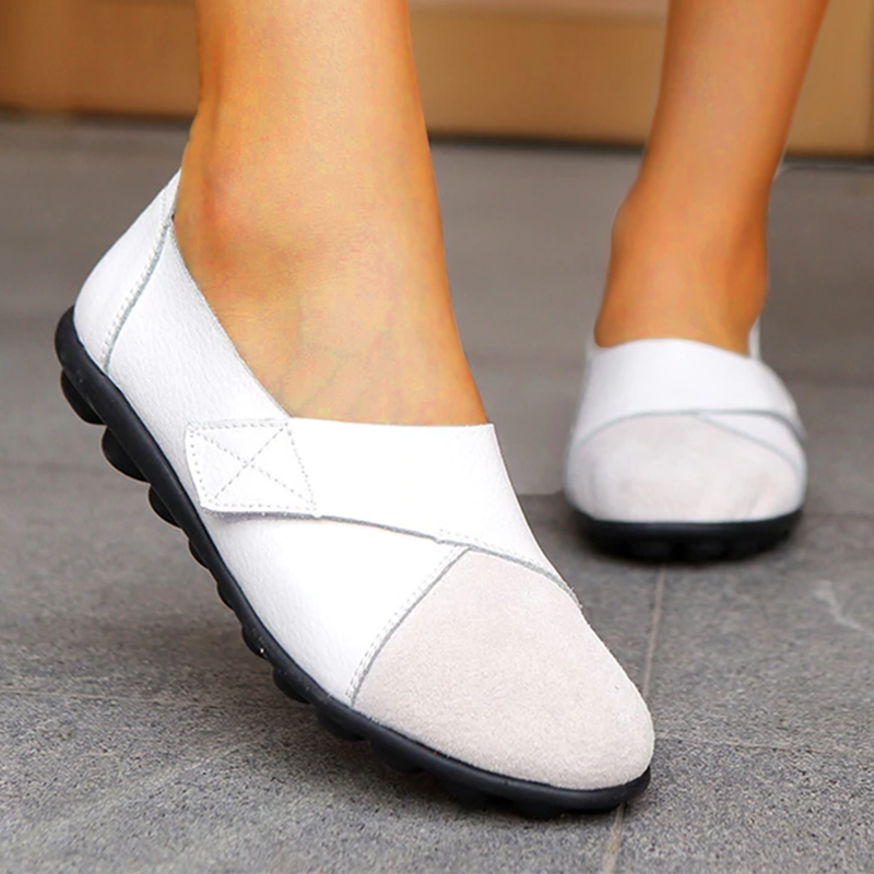 GR | Orthopedic Leather Slip-On Loafers for Women