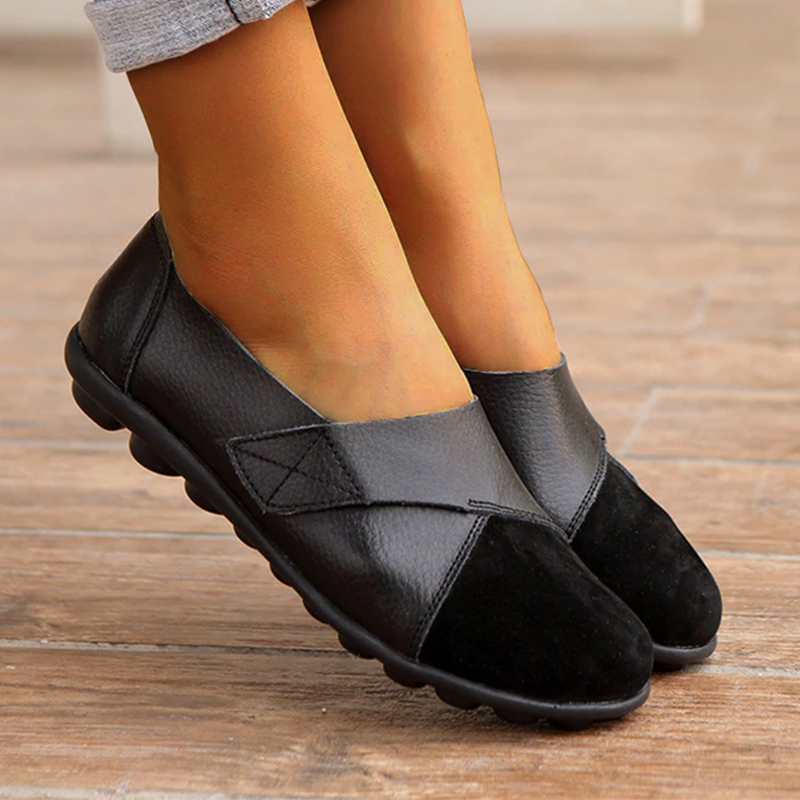 GR | Orthopedic Leather Slip-On Loafers for Women